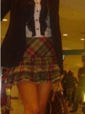 Ralph Lauren Plaid Ruffle Mini Skirt in Green